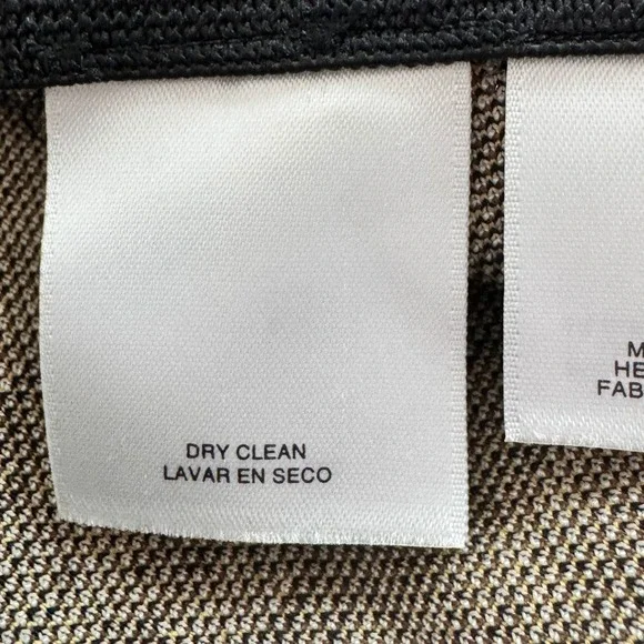 ANNE KLEIN Womens XXS Plaid Pants Black Gold Straight Leg Stretch Slim Fit New - Picture 10 of 15